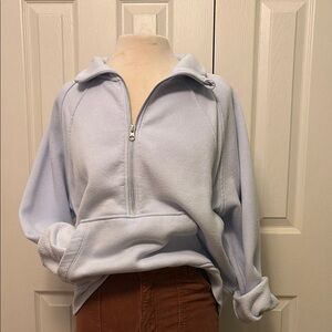 XL Danskin Light Blue Half-Zip Pullover